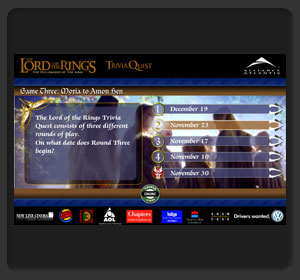 The Lord of the Rings Trivia game